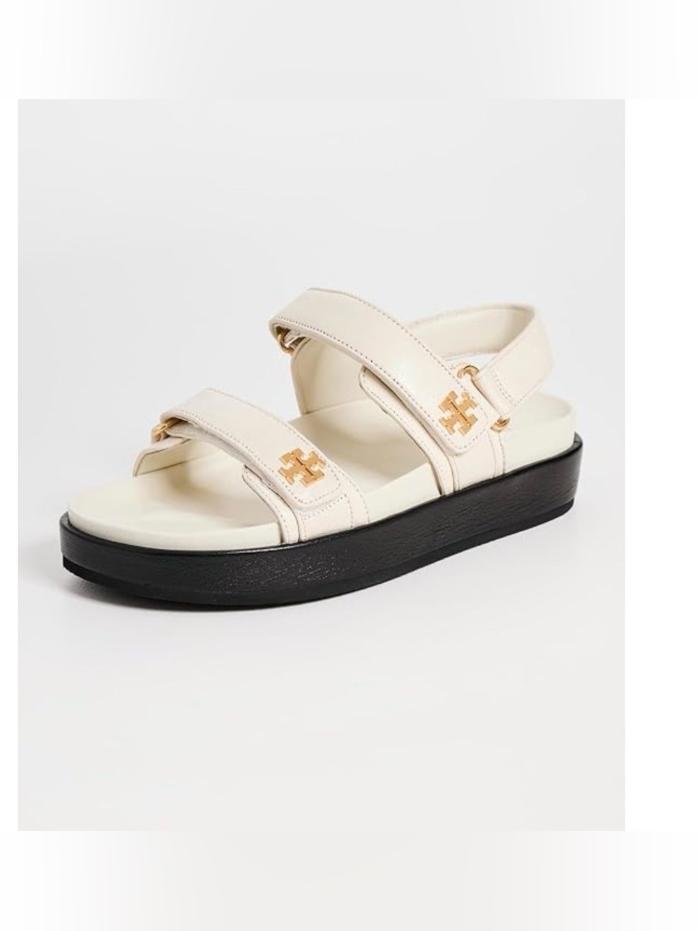 Tory Burch Kira New Ivory Leather Slingback Sandals 9.5M